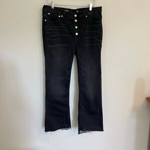 J. Crew Black Demi Boot Crop Jeans